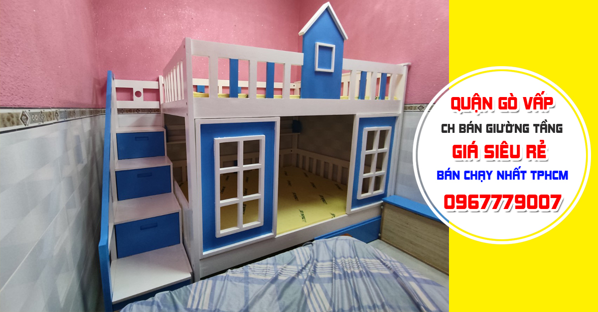 SHOP Chuyên bán giường tầng trẻ em giá rẻ bình dân nhất tại Quận Gò Vấp TPHCM