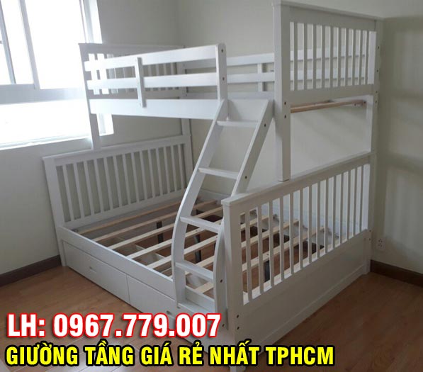 Top 4 mẫu giường tầng giá rẻ bình dân hợp túi tiền được lựa chọn nhiều nhất TPHCM