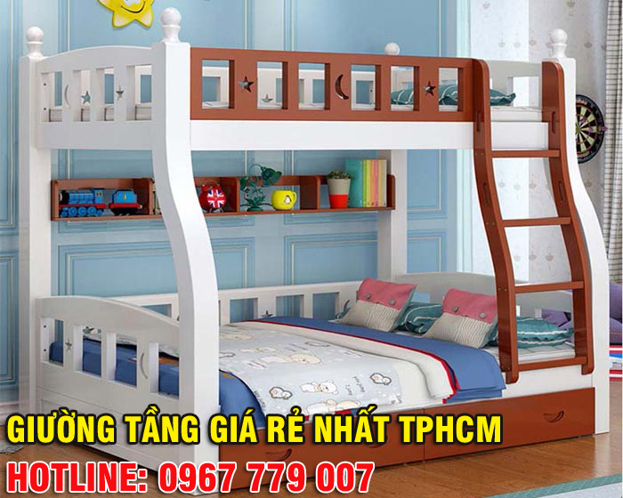 Hơn 20 mẫu giường tầng trẻ em xuất khẩu giá rẻ bán chạy nhất thị trường TPHCM