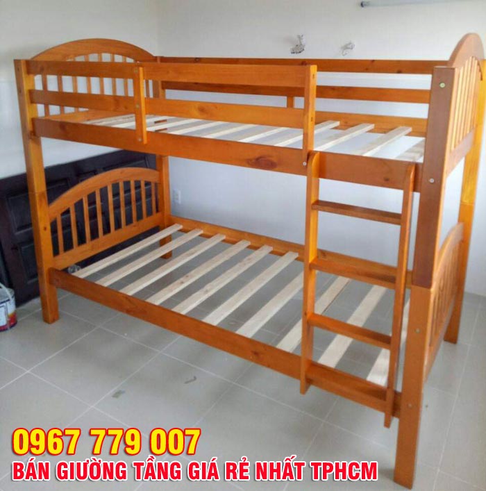 Bán giường 2 tầng 025 màu trắng loại 1m giá rẻ nhất TPHCM