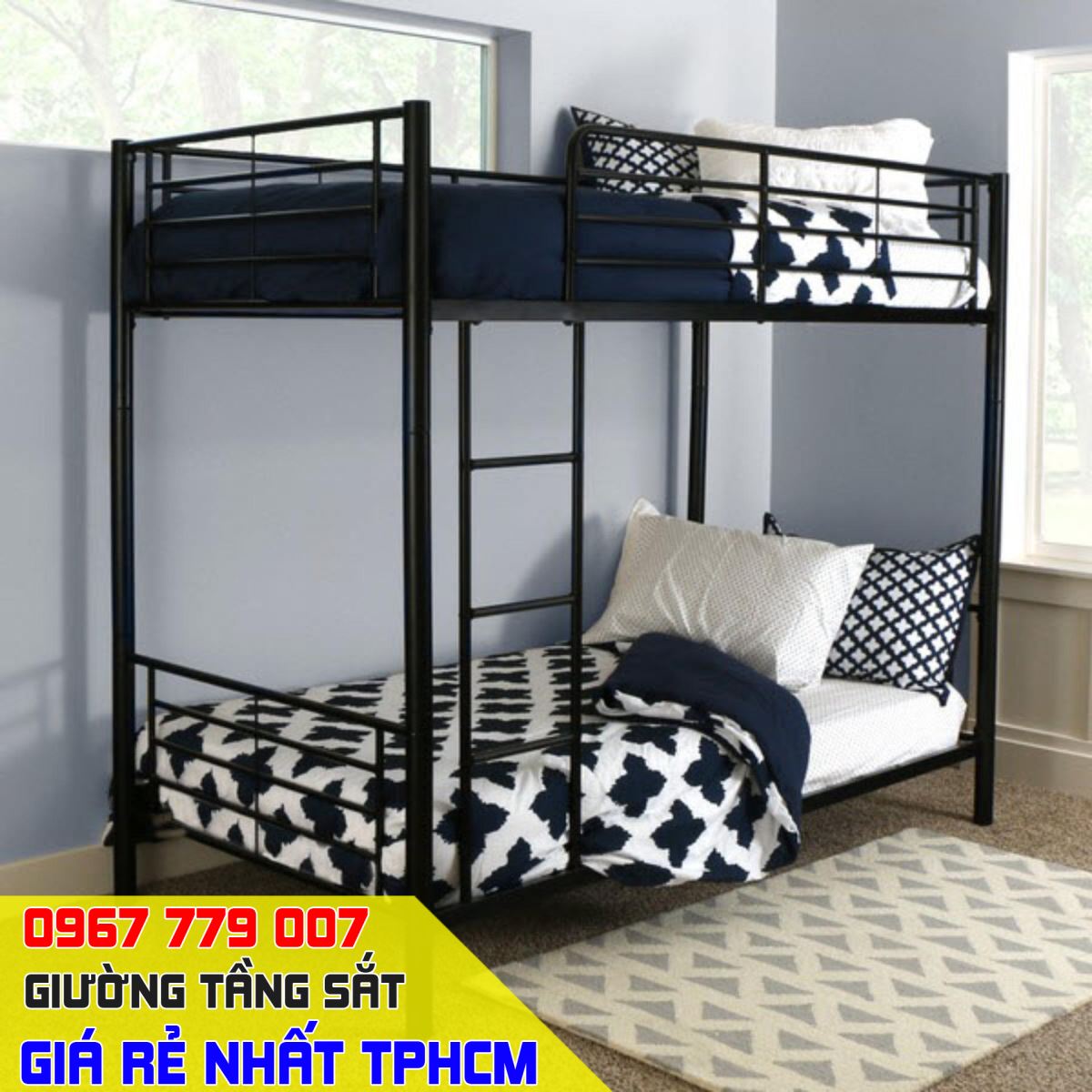 giường 2 tầng sắt giá rẻ tại tphcm