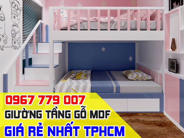 bán giường tầng MDF đa năng cao cấp trẻ em giá rẻ tại tphcm