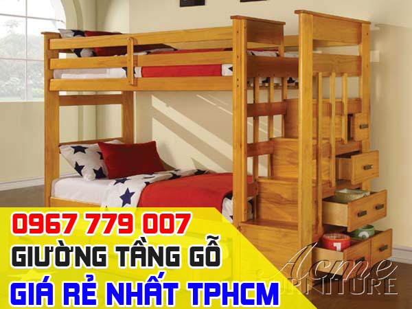 giường tầng gỗ giá rẻ nhất tphcm