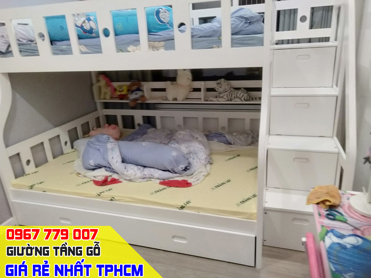 Cận cảnh giường 2 tầng OBA Cao Cấp siêu VIP chất lượng giá rẻ nhất TPHCM 2023
