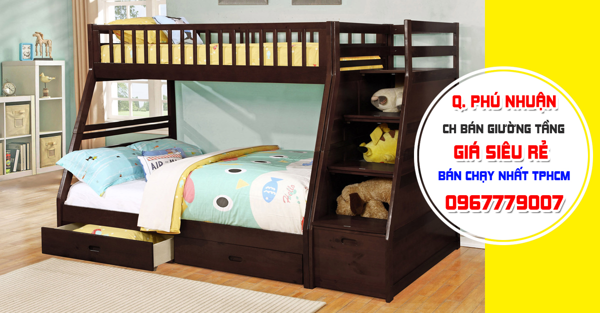 Tổng kho cung cấp giường tầng trẻ em giá rẻ bình dân nhất tại Quận Phú Nhuận TPHCM