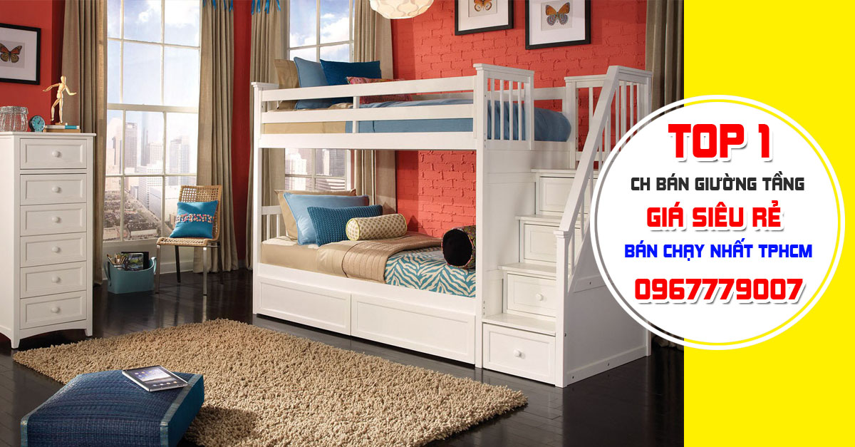 CẬP NHẬT - Mẫu giường tầng trẻ em mới nhất giá rẻ đẹp tại TPHCM 2023 - P1